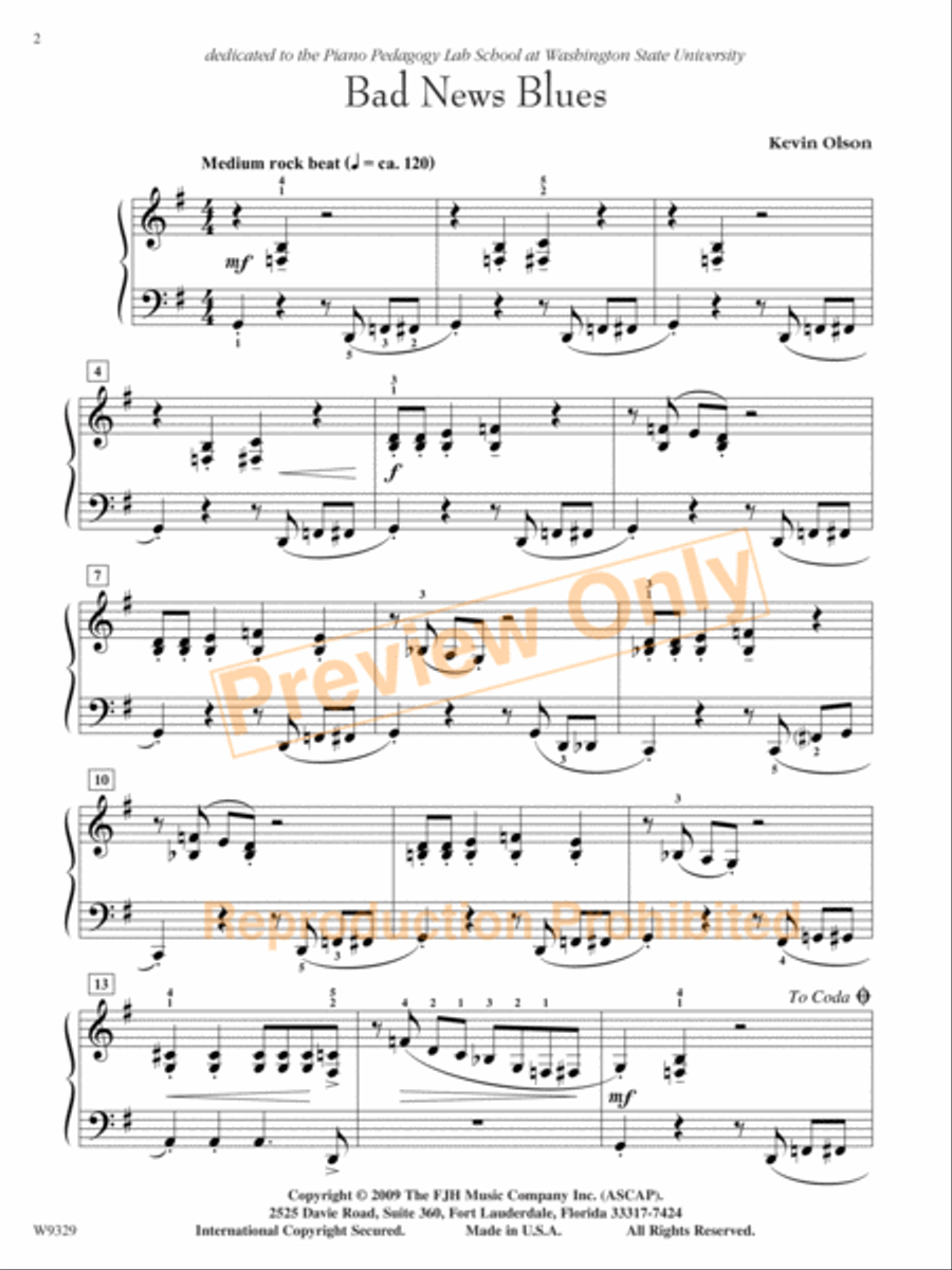 Bad News Blues Piano Method scores gallery preview page 3