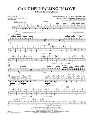 Can't Help Falling In Love (Solo Alto Saxophone Feature) - Percussion 1