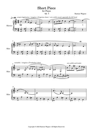 Book cover for Short Piece for Piano