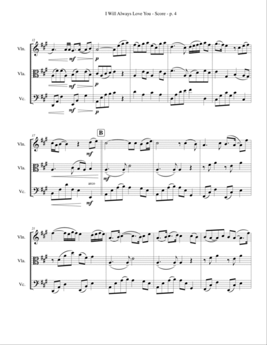 I Will Always Love You Bassoon scores gallery preview page 4