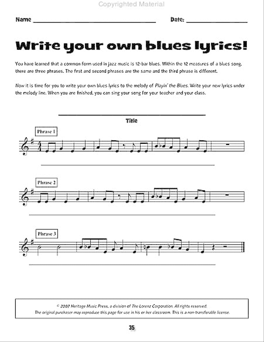 Get in the Groove Orff Instrument scores gallery preview page 4