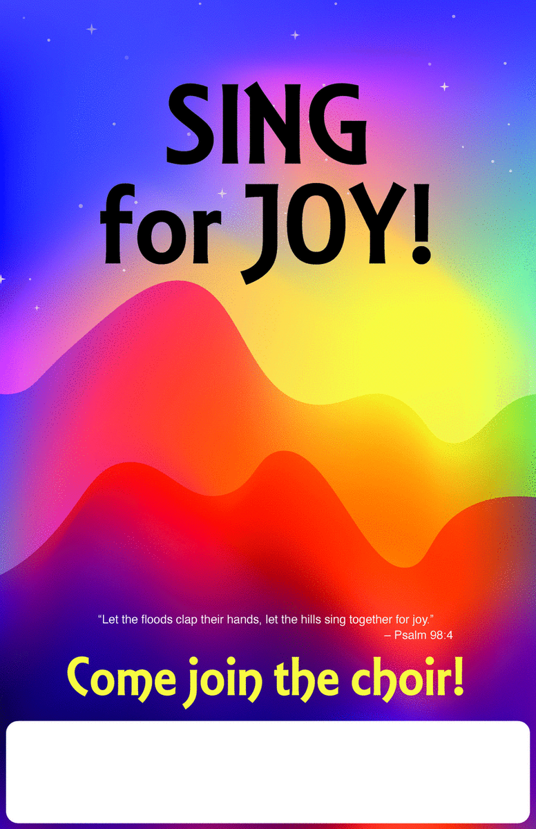 Sing For Joy! Poster