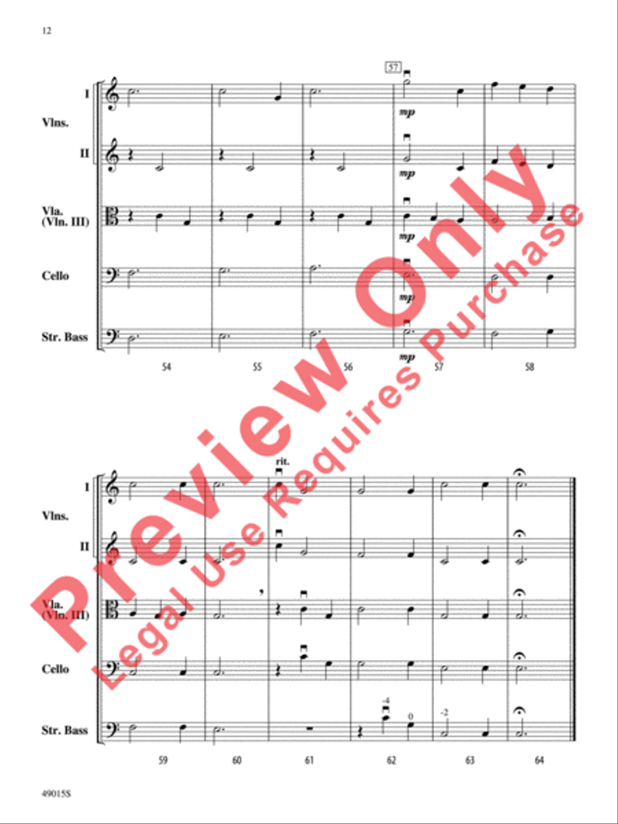 Petite Suite Française String Orchestra scores gallery preview page 13
