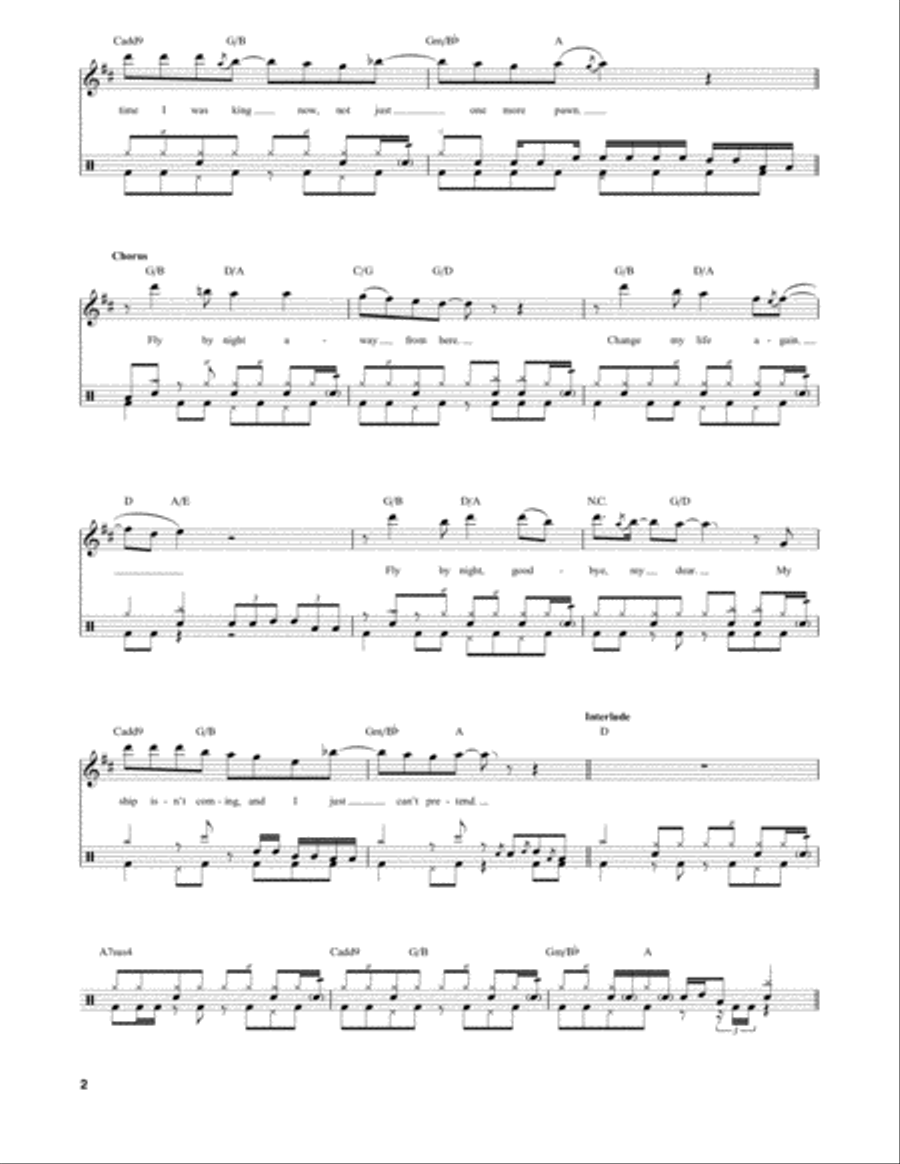 Fly By Night Drum Set scores gallery preview page 2