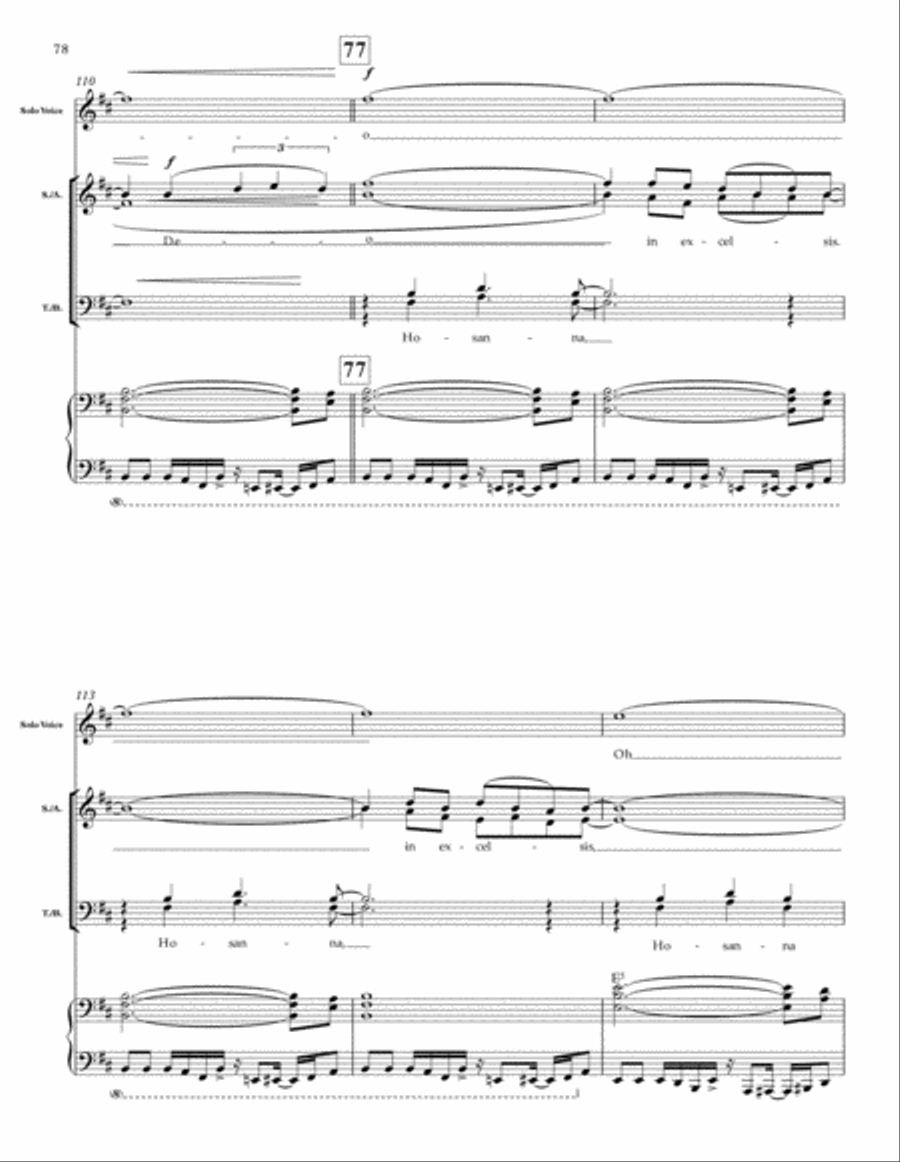 Mass in Blue 4-Part scores gallery preview page 26