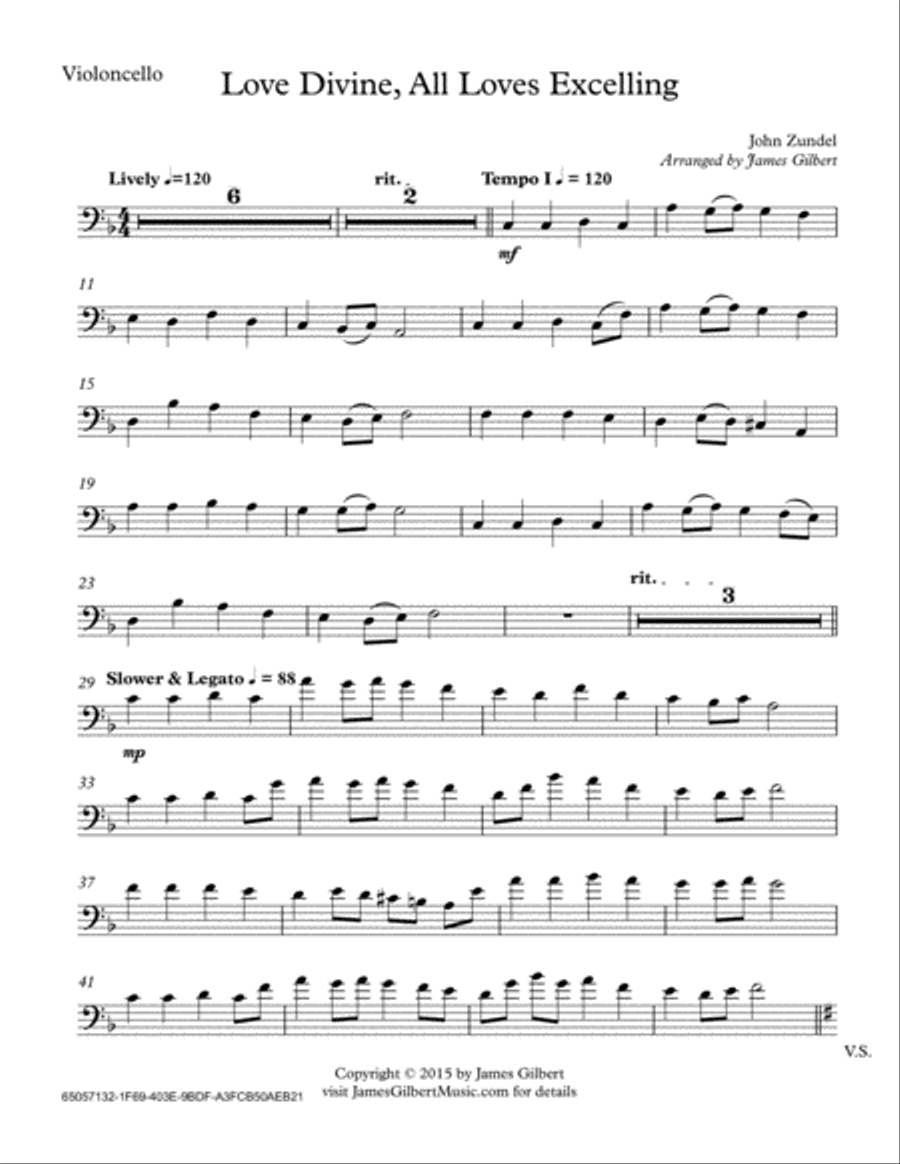 Love Divine, All Loves Excelling Piano scores gallery preview page 5