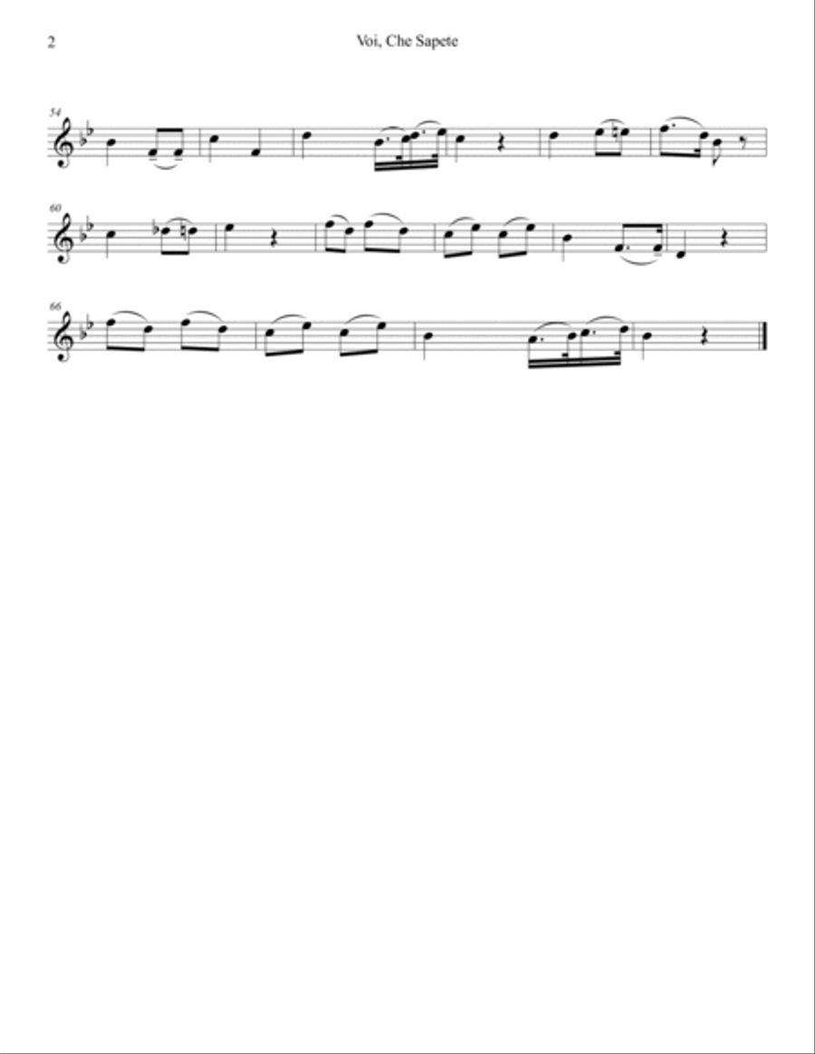 Voi che sapete String Duet scores gallery preview page 3