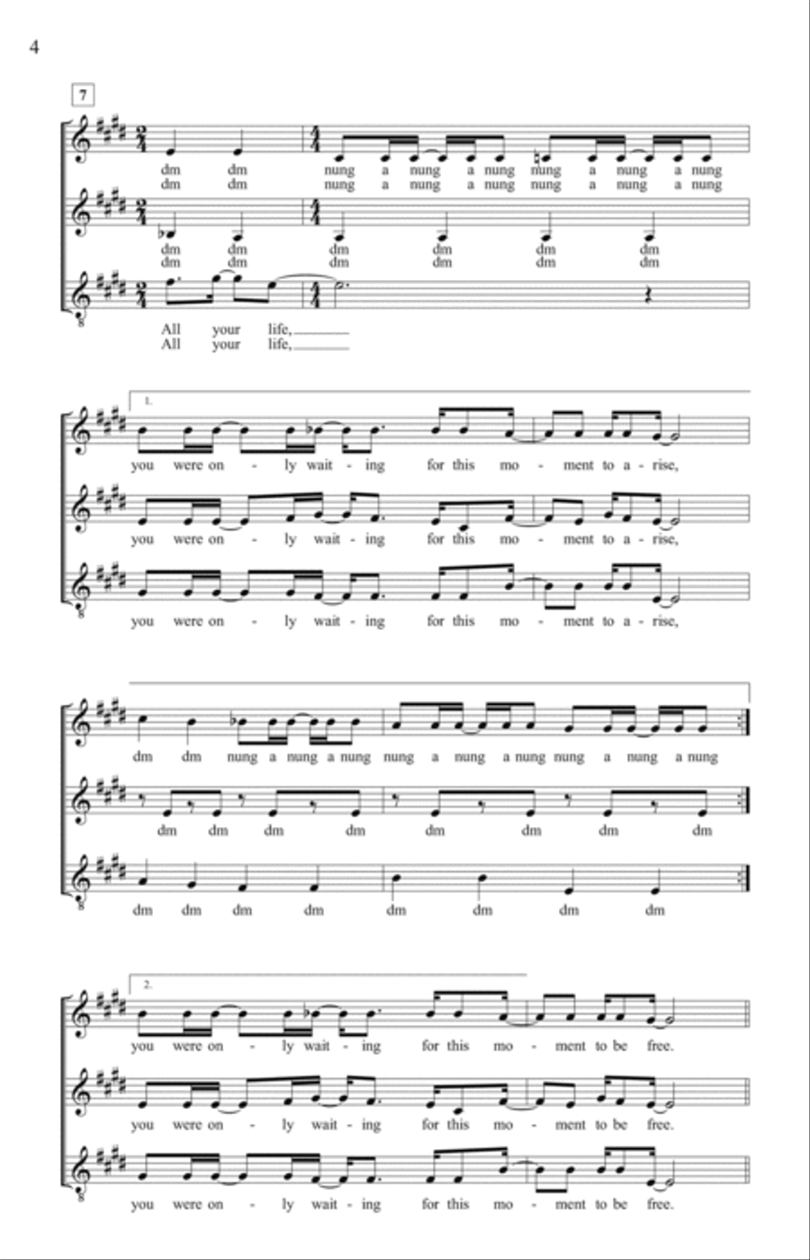 Blackbird (arr. Deke Sharon) SSA scores gallery preview page 2