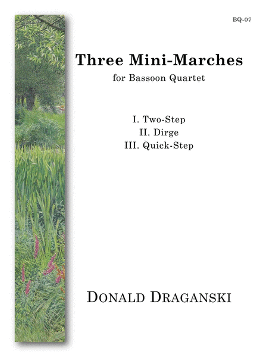 Three Mini-Marches for Bassoon Quartet Bassoon Quartet scores gallery preview page 1