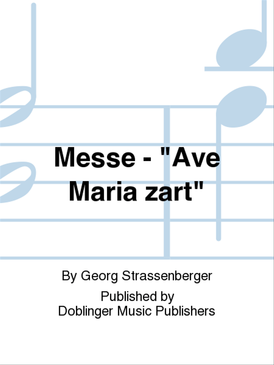 Messe Ave Maria zart 4-Part scores gallery preview page 1