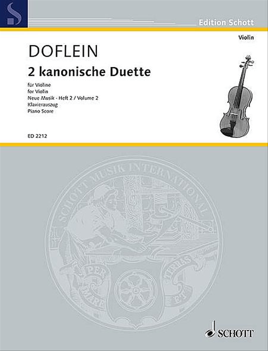 Canonic Recital Pieces & Variations by Paul Hindemith String Duet - Sheet Music