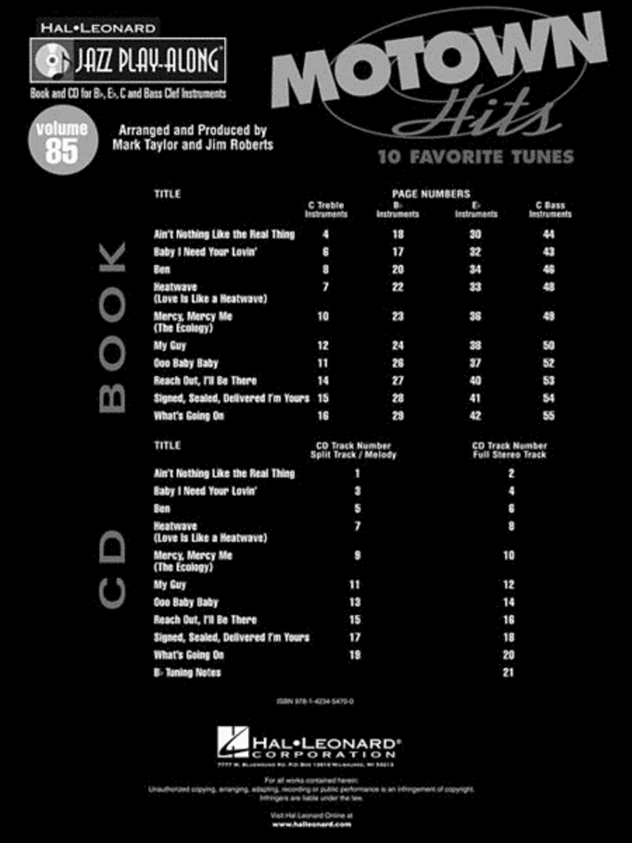 Motown Hits C Instrument scores gallery preview page 3