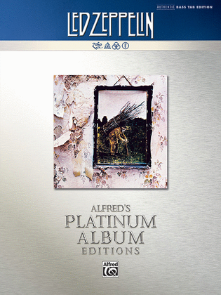 Led Zeppelin -- Untitled (IV) Platinum Bass Guitar
