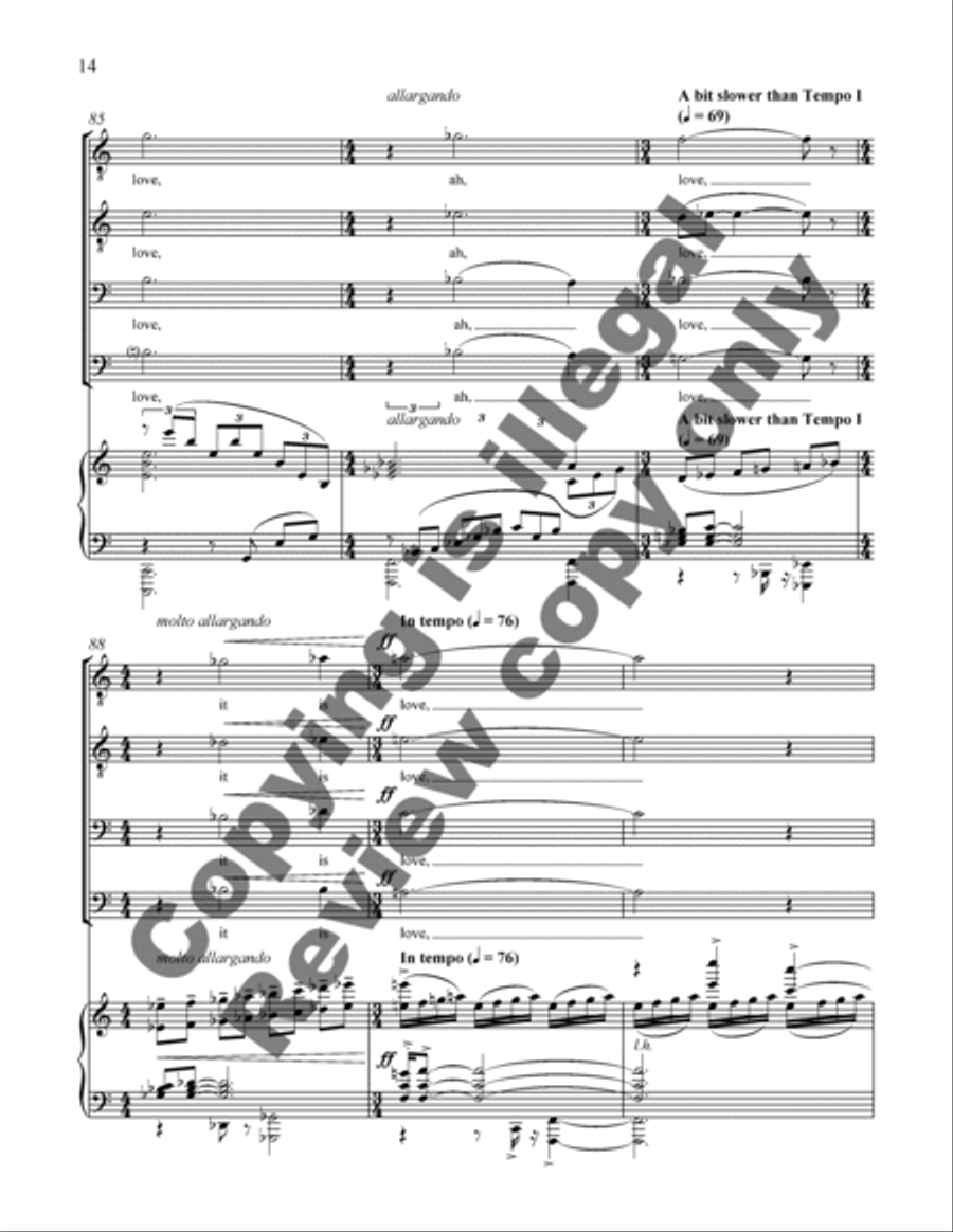 Love (Choral Score) Love (Choral Score) TTBB scores gallery preview page 15