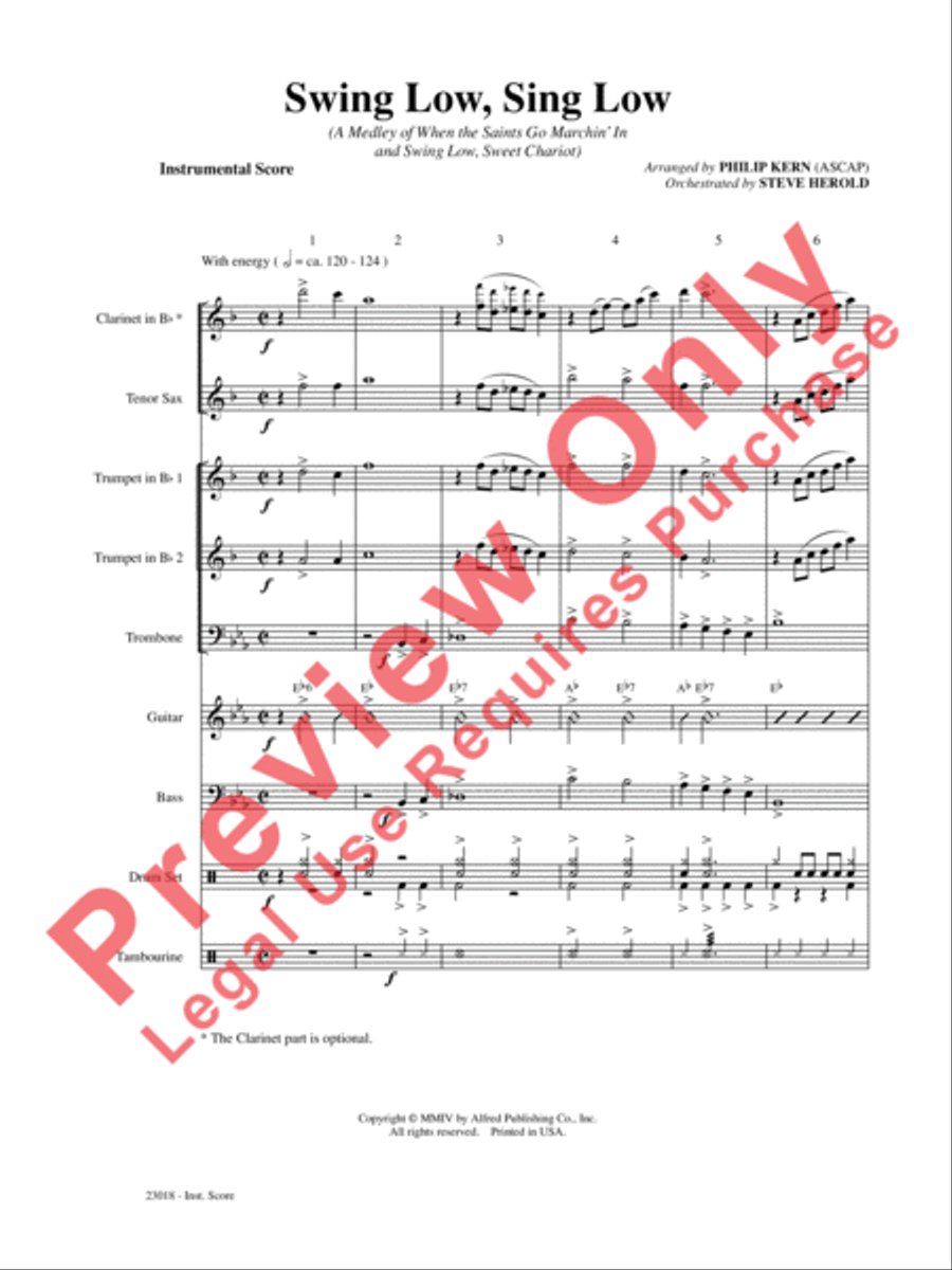Swing Low, Sing Low Choir scores gallery preview page 2