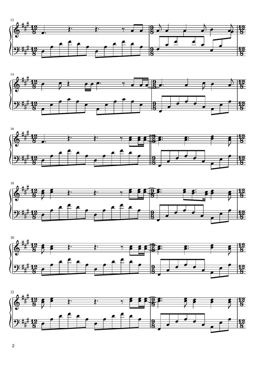 The Night We Met Piano Solo scores gallery preview page 2
