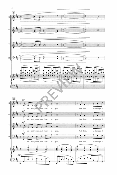 I Am Not Yours (SATB divisi) image number null