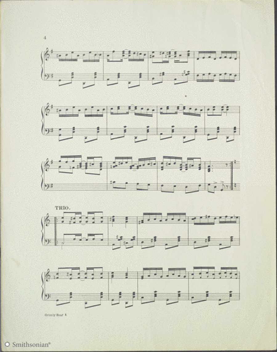 The Grizzly Bear Rag Piano Solo scores gallery preview page 4