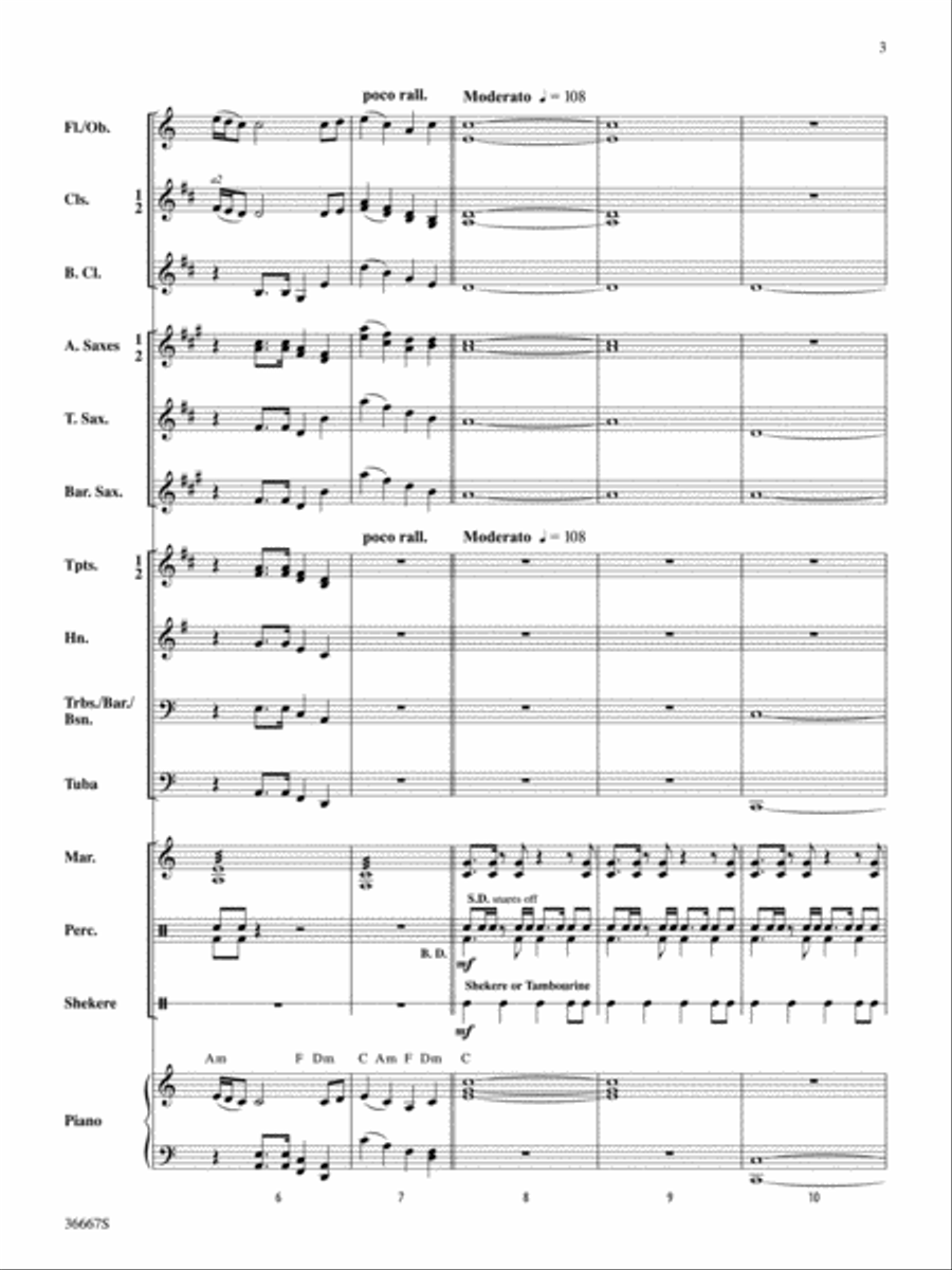 African Adventure African Adventure Concert Band scores gallery preview page 3