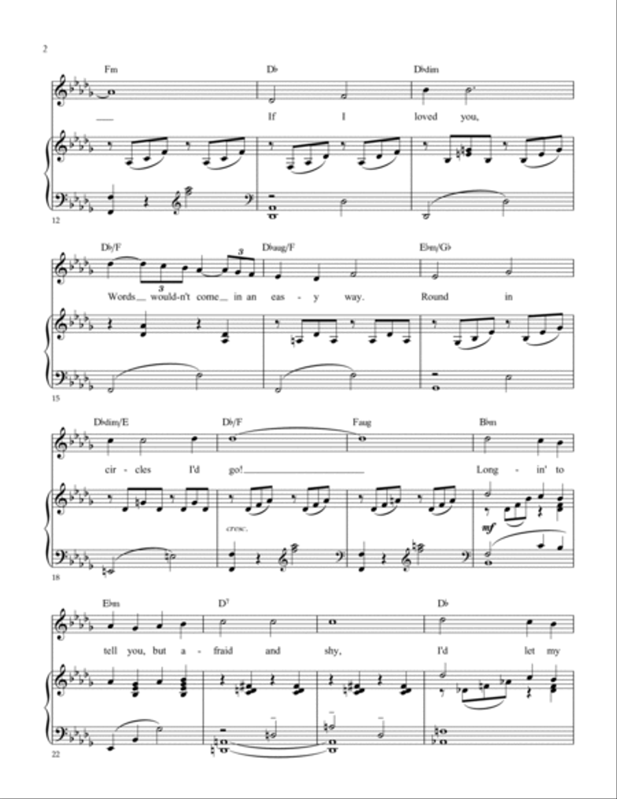 If I Loved You Voice scores gallery preview page 2