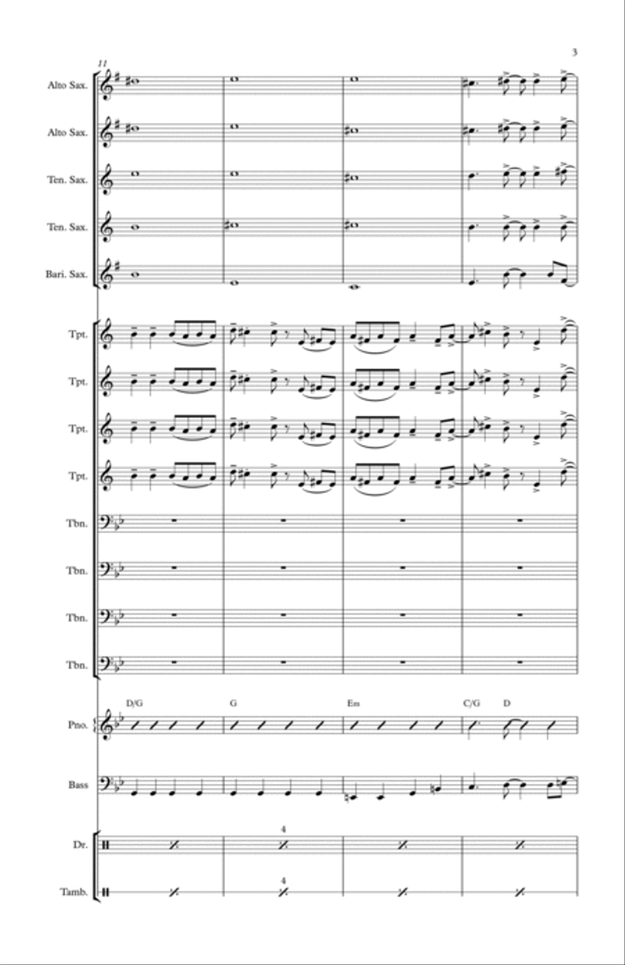I'm Still Standing I'm Still Standing Jazz Ensemble scores gallery preview page 3