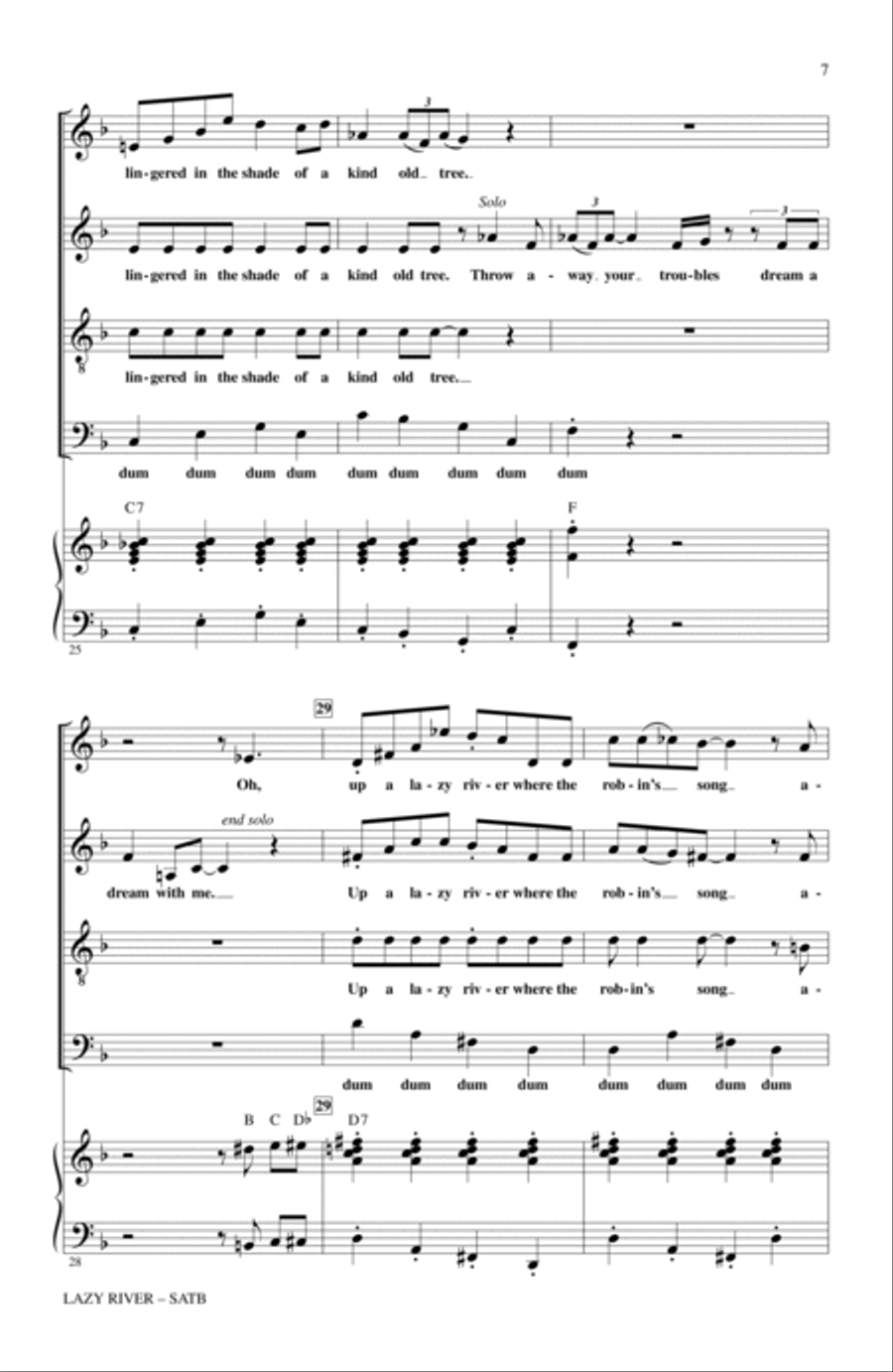 Lazy River 4-Part scores gallery preview page 5