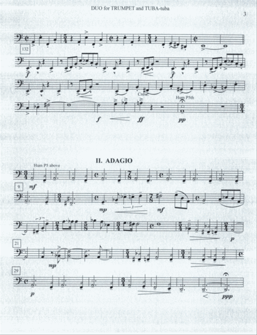 DUO for TRUMPET AND TUBA Brass Duet scores gallery preview page 4