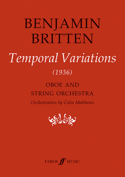 Temporal Variations by Benjamin Britten Small Ensemble - Sheet Music