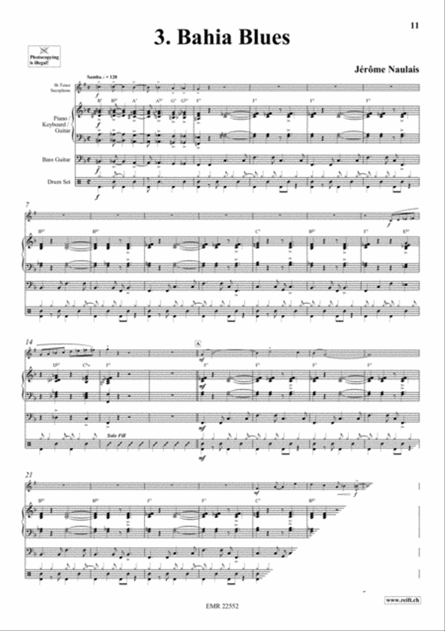 Play With Your Band Volume 1 Tenor Saxophone scores gallery preview page 5