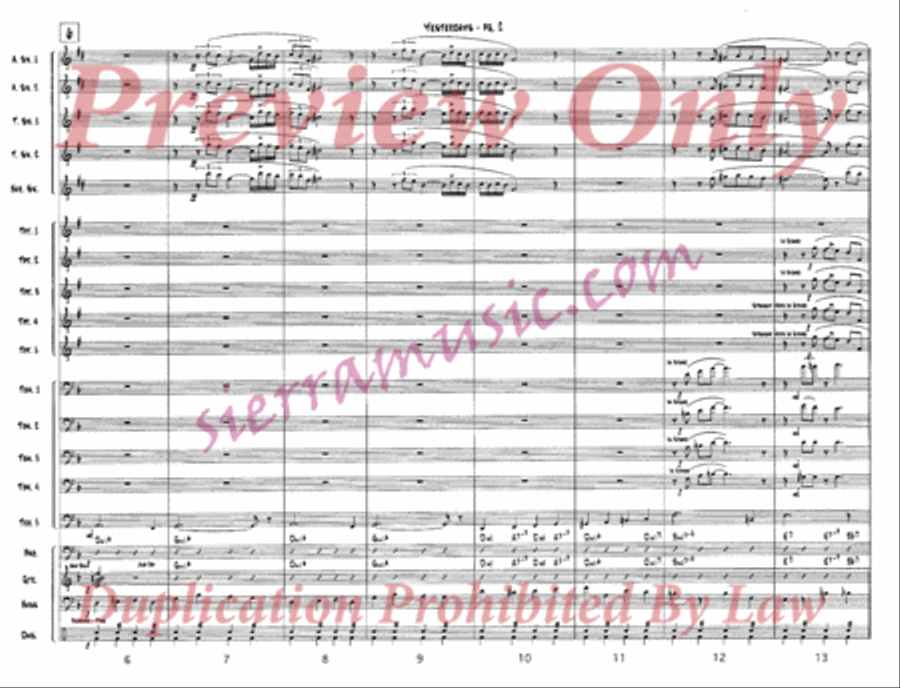 Yesterdays Jazz Ensemble scores gallery preview page 3