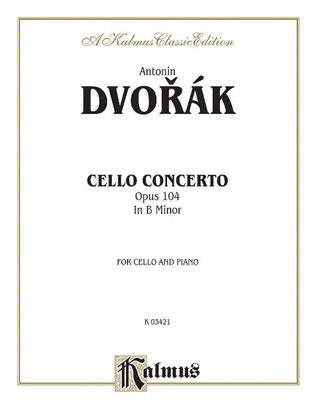 Book cover for Cello Concerto, Op. 104