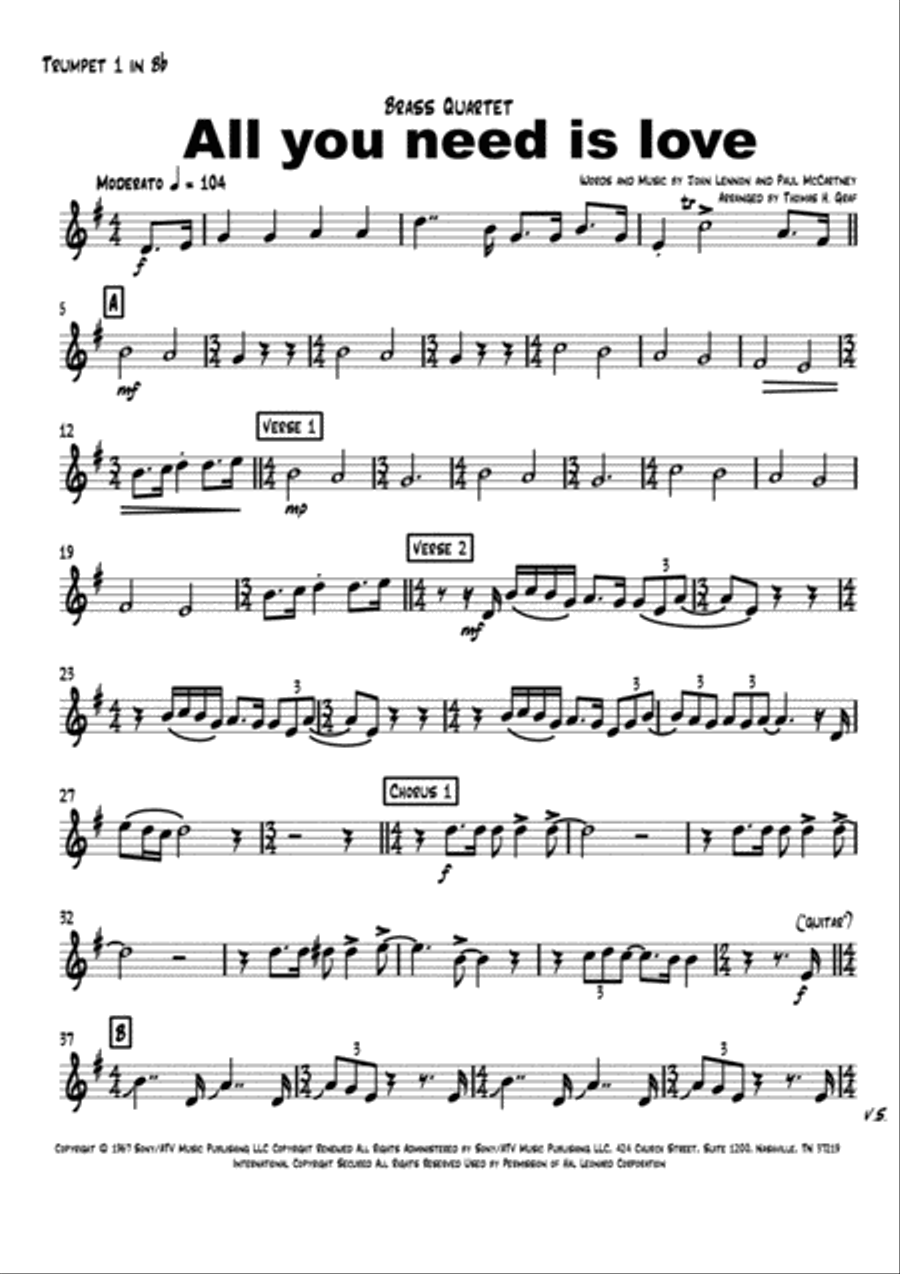All You Need Is Love School and Community scores gallery preview page 5