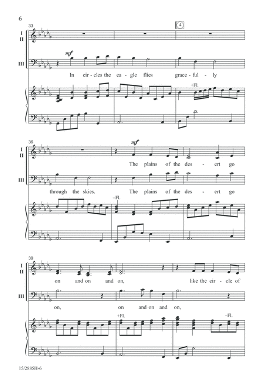 We Circle Around Mixed Choir scores gallery preview page 6