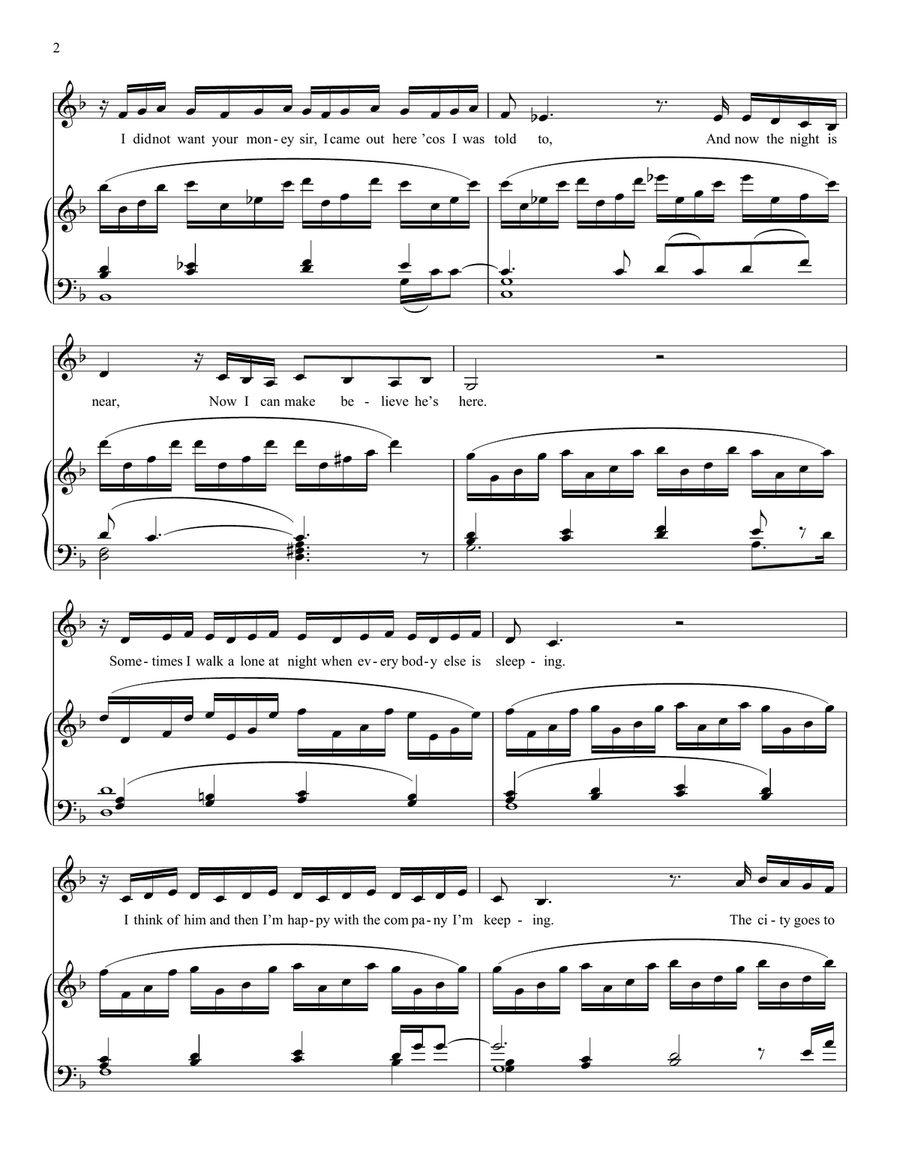 On My Own (from Les Miserables) High Voice scores gallery preview page 2