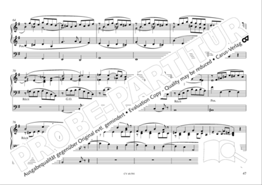 Free Organ Music from the Romantic Period, Vol. III (Freie Orgelmusik der Romantik, Band III) Organ scores gallery preview page 48
