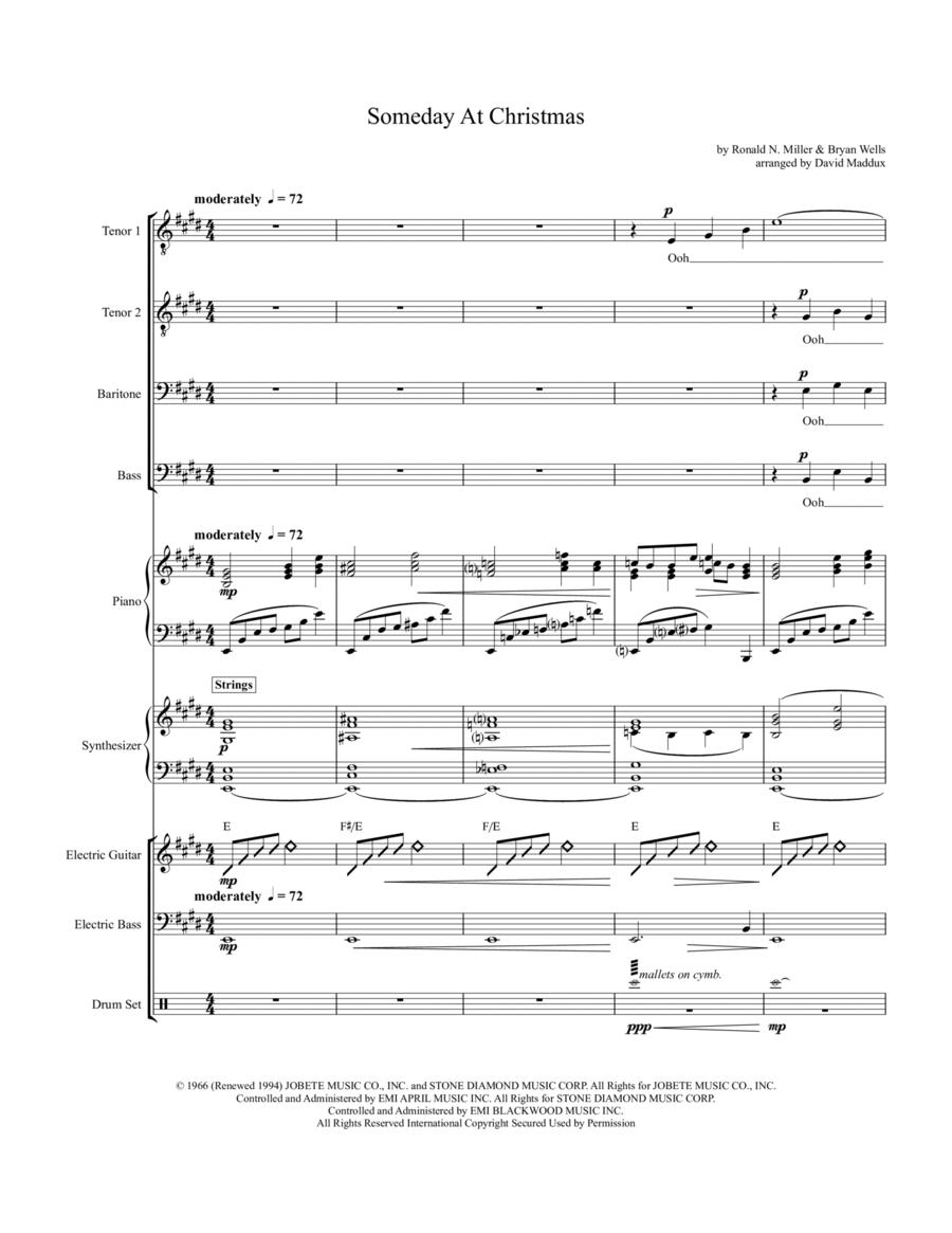 Someday At Christmas Small Ensemble scores gallery preview page 1