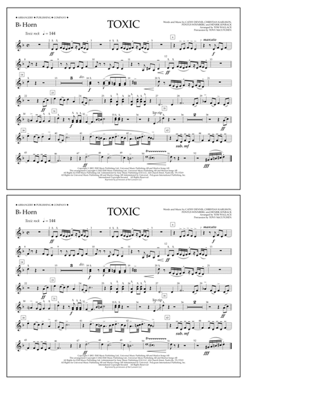 Toxic (arr. Tom Wallace) - Bb Horn