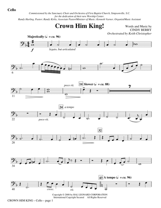 Book cover for Crown Him King! - Cello