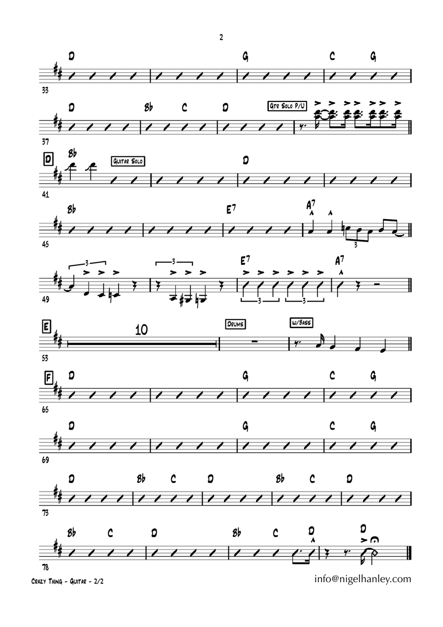 Crazy Little Thing Called Love Jazz Ensemble scores gallery preview page 3