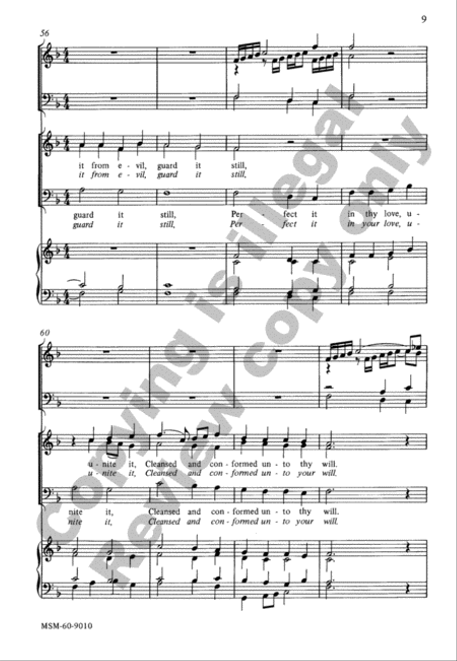 Father, We Thank Thee, Who Has Planted 4-Part scores gallery preview page 8