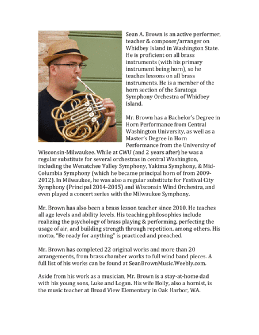 Trösterin Musik for Horn Octet Brass Ensemble scores gallery preview page 5