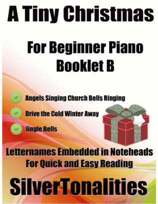 Book cover for A Tiny Christmas for Beginner Piano Booklet B