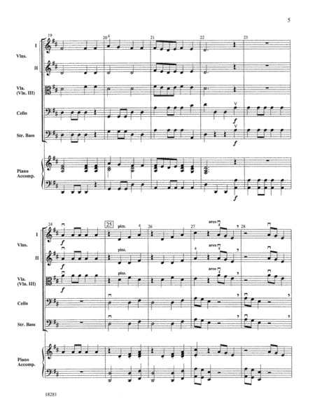 Hunters' Chorus from Der Freischutz: Score