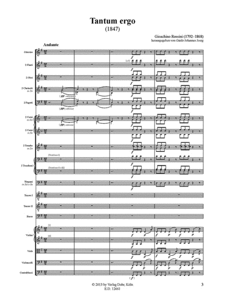 Tantum ergo für zwei Tenöre, Bass und großes Orchester (1847)