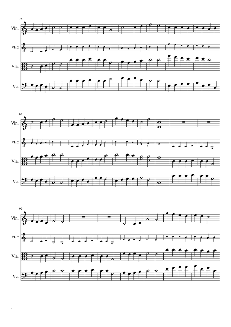 Christmas Carol Medley for String Trio - The 9 minutes of Christmas String Trio scores gallery preview page 4