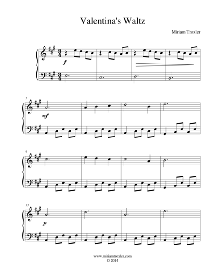 Valentina's Waltz image number null