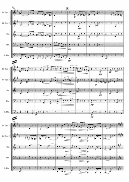 C. Gounod - Marche funebre d'une marionnette, arr. for Brass quintet image number null