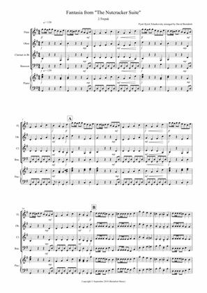 Trepak (Fantasia from Nutcracker) for Wind Quartet