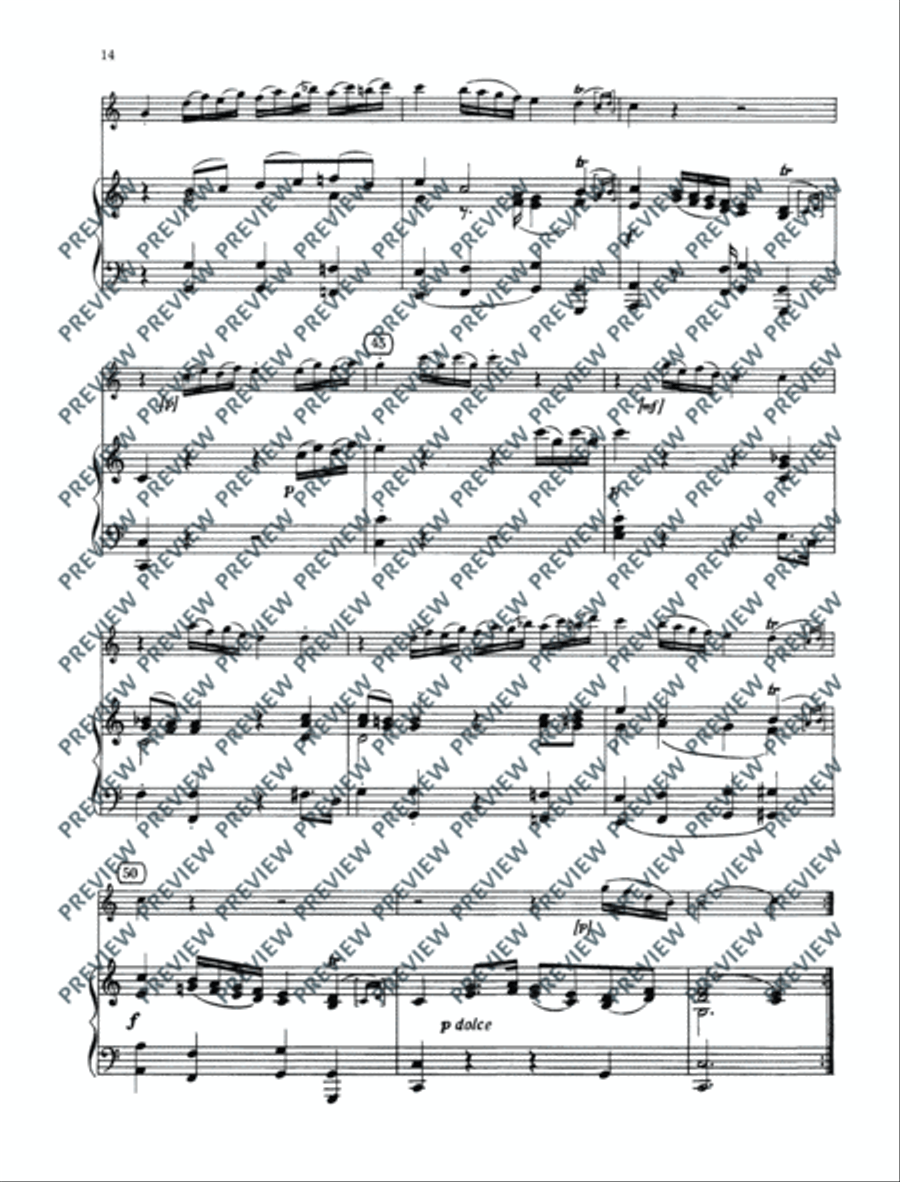 Concertino G major and Nocturne C major Oboe scores gallery preview page 15