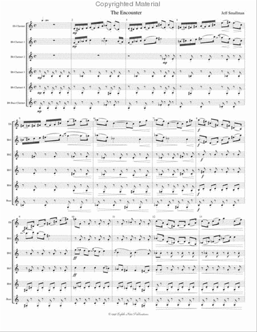 The Encounter Clarinet Quartet scores gallery preview page 2